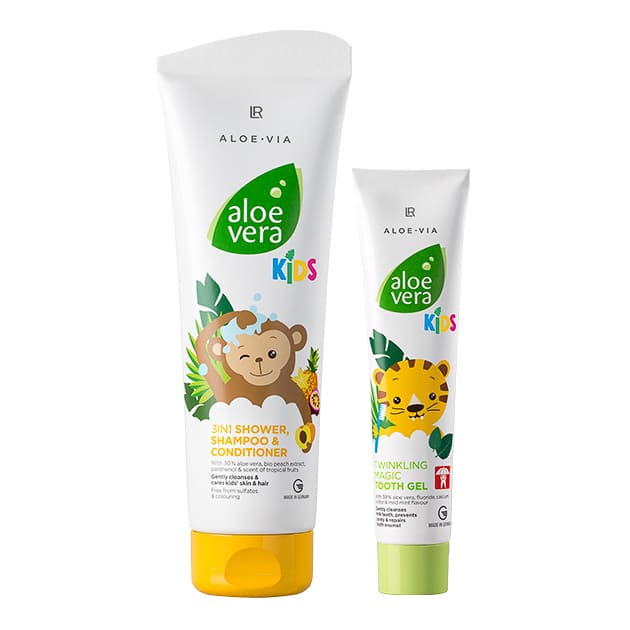 Aloe kids set twee uniek verzorgende producten kinderen