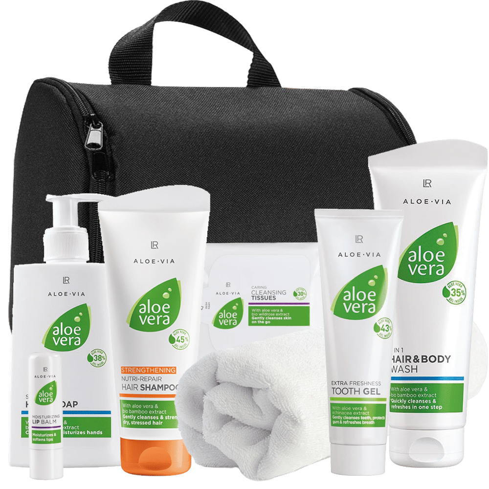 Wellness kerstpakket met aloe vera producten voor een nieuwjaar